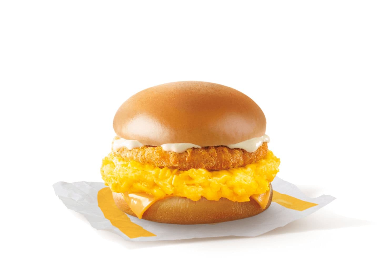 Scrambled Egg Burger with Chicken