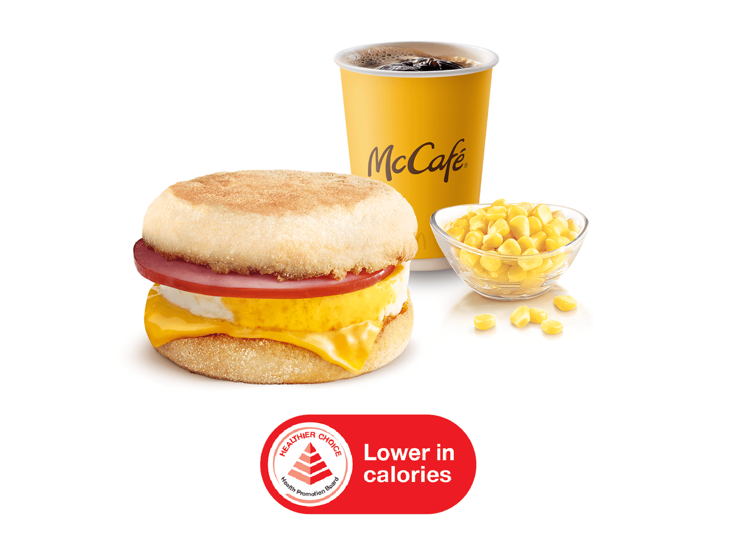 Egg McMuffin® Meal with Corn and Drink