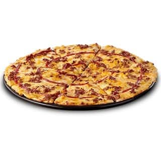 Cheezy Beef and Onion Pizza