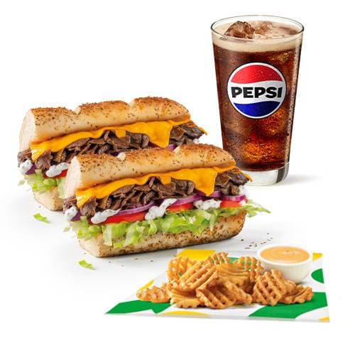 Menú de Bistec y Queso (30 cm)