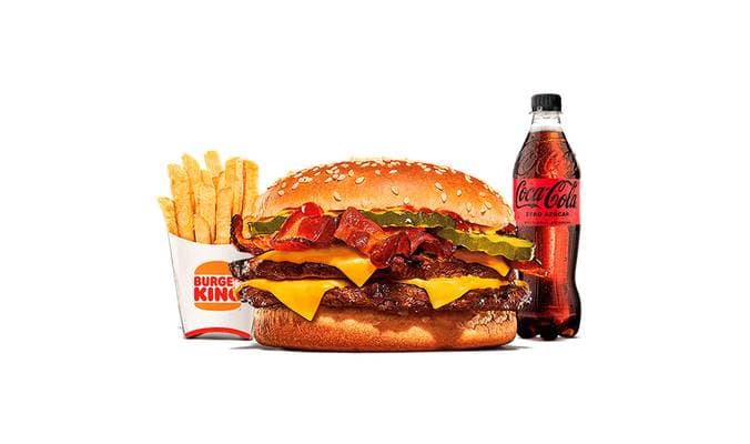 Menú Doble Cheese Bacon XXL