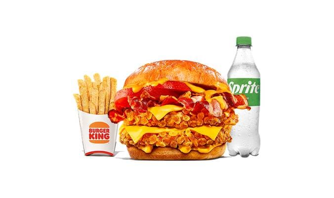 Menú Duo Bacon Cheddar Doble Pollo Grande