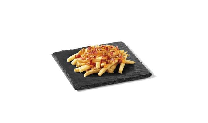 King Fries (+ Cheddar + Bacon + Cebolla)