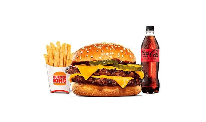Menú Doble Cheeseburger BBQ Grande