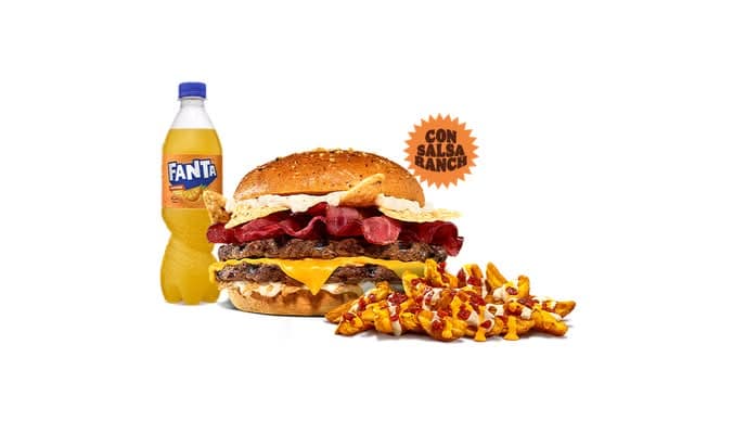 Menú Combo Wild Ranch Doble Carne